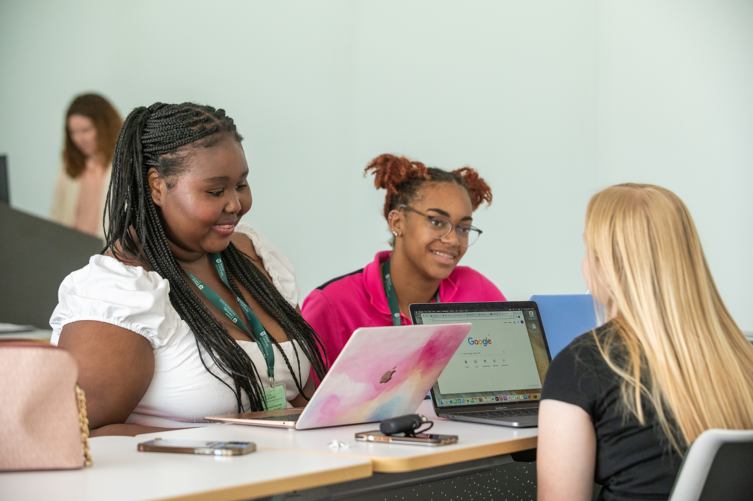 Students discuss gender equity in their Newcomb Summer Scholars class.